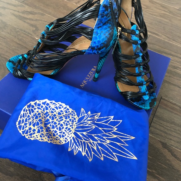 Aquazzura xena strappy heels 100% authentic - Picture 4 of 7